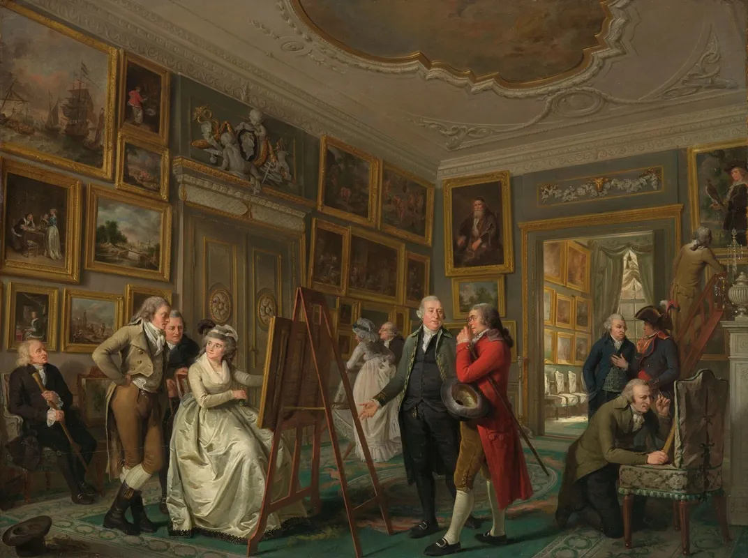 The Art Gallery Of Jan Gildemeester Jansz Wall Art by Adriaan de Lelie - High-Resolution Digital Print