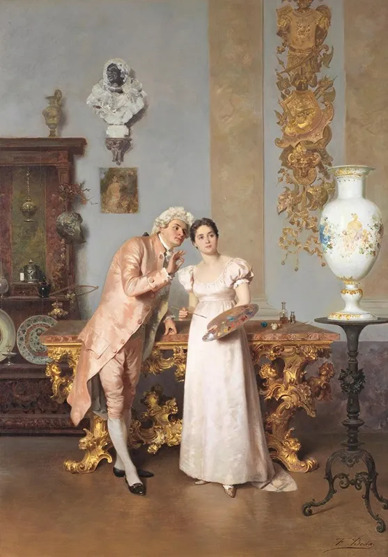 The Art Lesson Wall Art by Francesco Beda - High-Resolution Digital Print