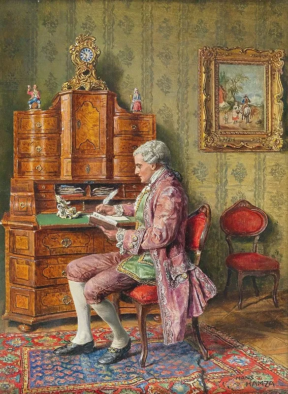 The Art Lover Wall Art by Hans Hamza - High-Resolution Digital Print