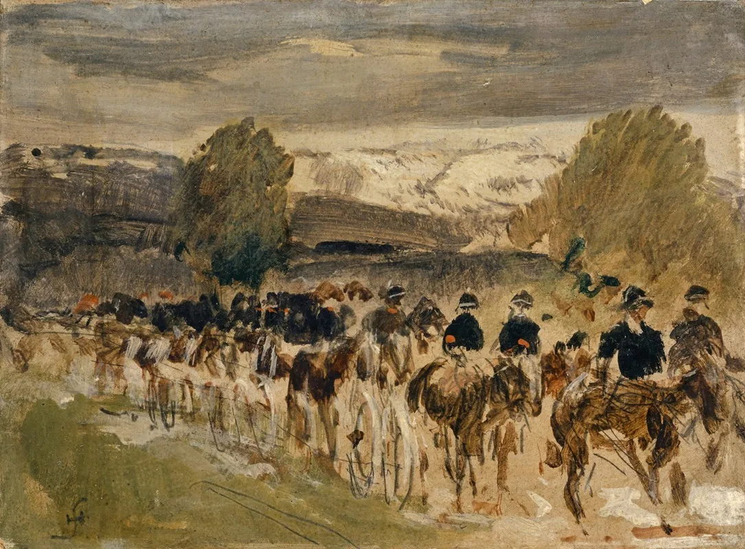 The Artillery Of Neuchatel On The March From Thun To Fribourg