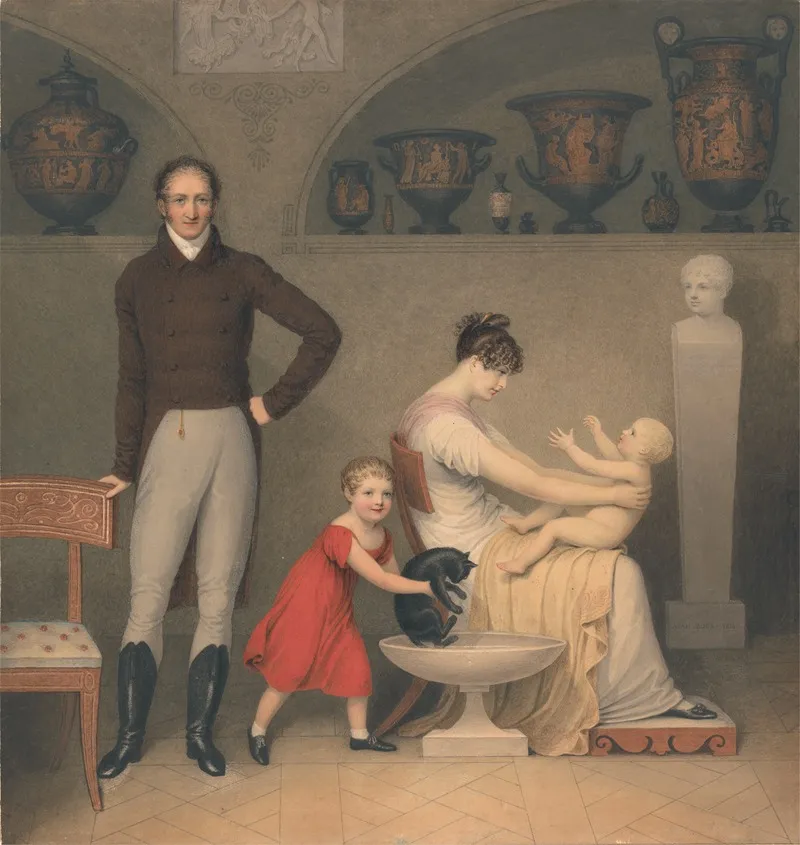 The Artist And His Family 3 Wall Art by Adam Buck - High-Resolution Digital Print