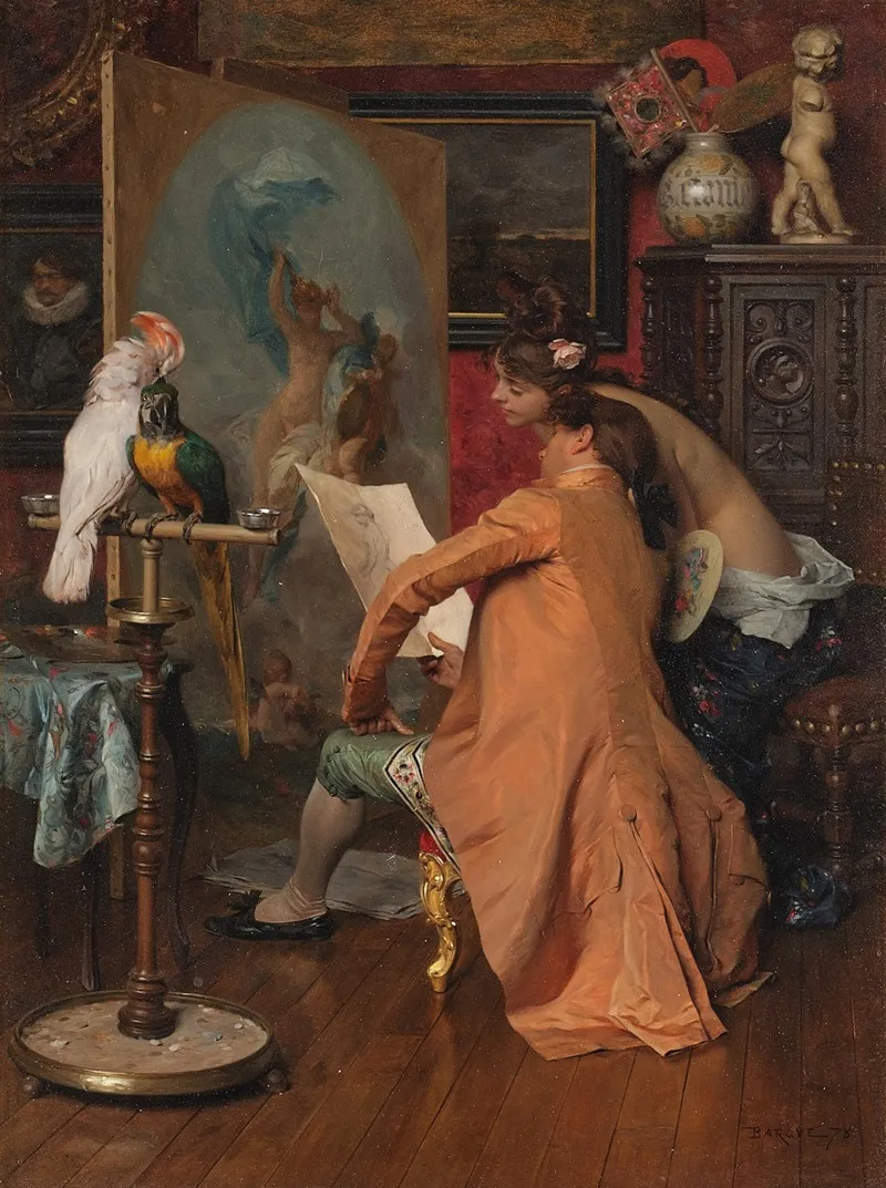 The Artist And His Model 4