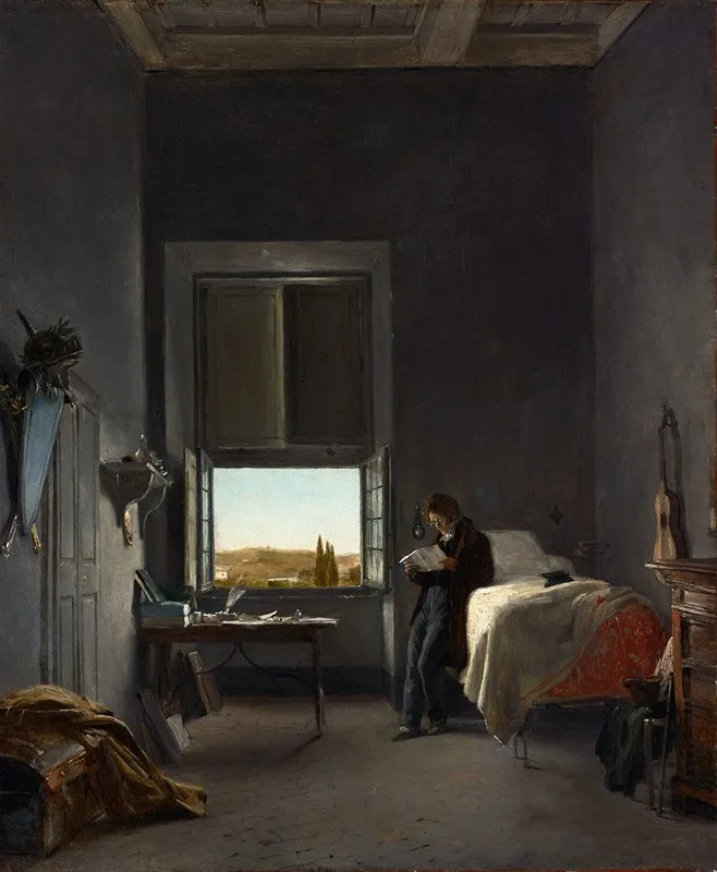 The Artist In His Room At The Villa Medici Rome