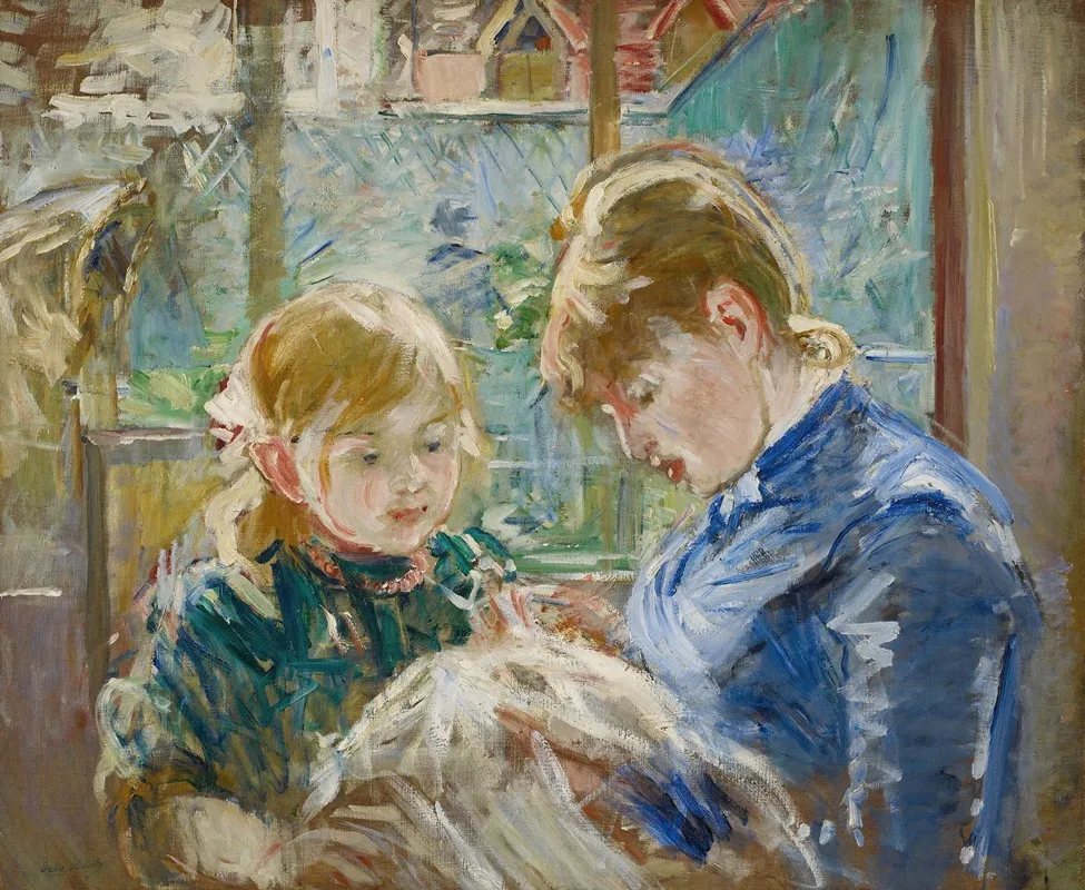 The Artists Daughter Julie With Her Nanny