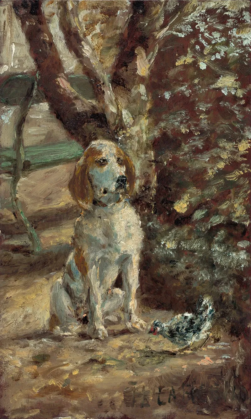 The Artists Dog Fleche Wall Art by Henri de Toulouse-Lautrec - High-Resolution Digital Print