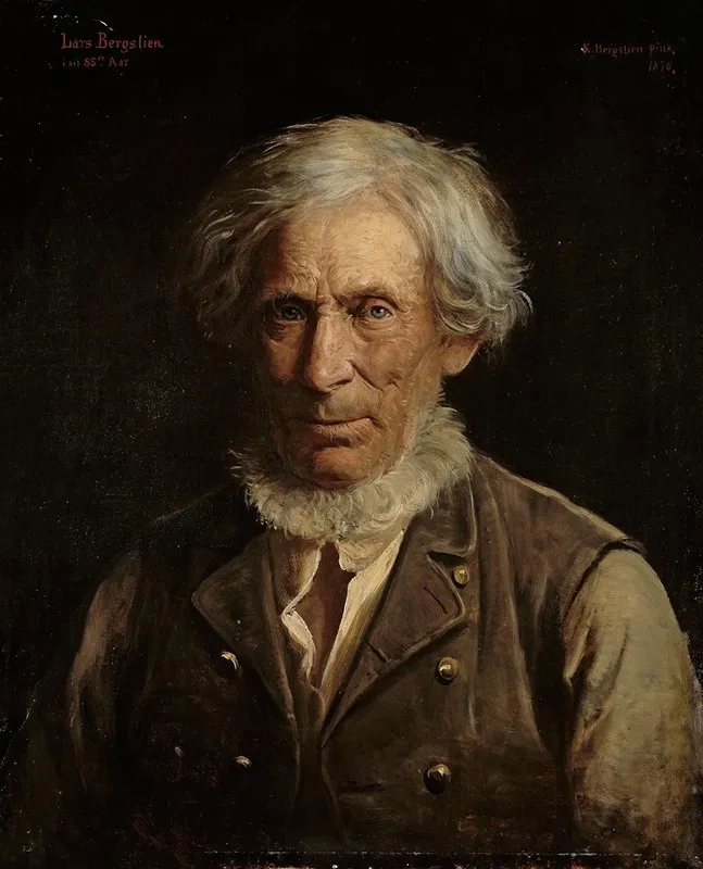 The Artists Father Lars Bergslien Wall Art by Knud Bergslien - High-Resolution Digital Print