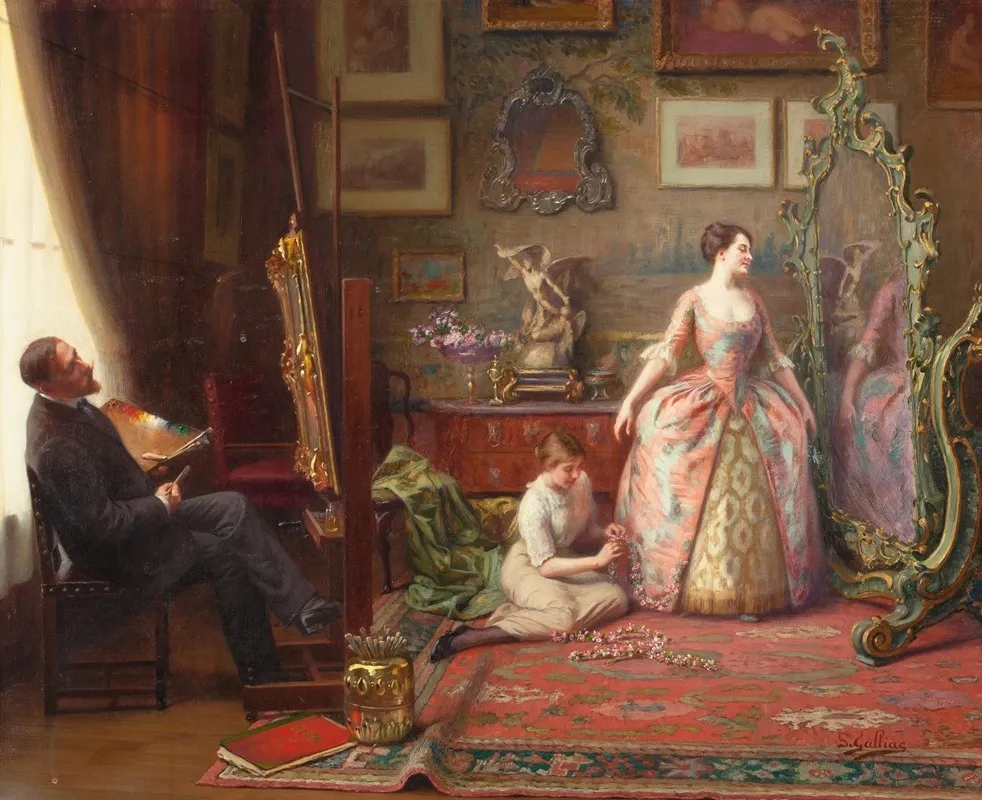 The Artists Studio 4 Wall Art by Louis Galliac - High-Resolution Digital Print