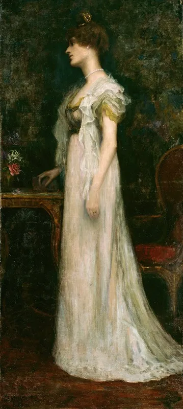 The Artists Wife Constance Comtesse De Markievicz 1868 1927 Irish Painter And Revolutionary Wall Art by Casimir Dunin Markievicz - High-Resolution Digital Print