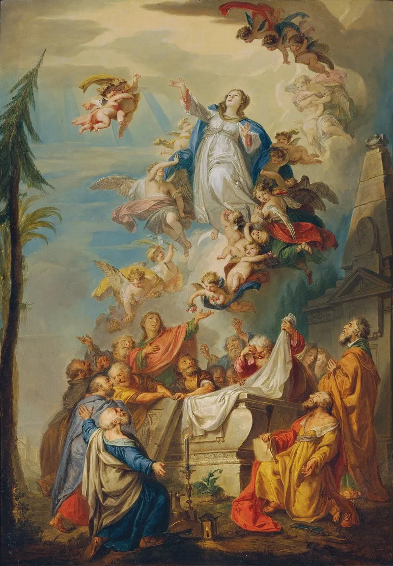 The Assumption Of Mary Wall Art by Vinzenz Fischer - High-Resolution Digital Print