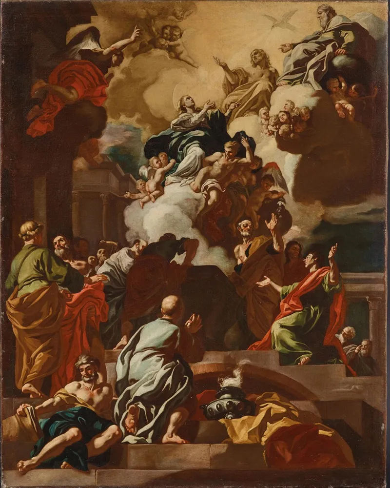 The Assumption Of The Virgin 11 Wall Art by Circle of Francesco Solimena - High-Resolution Digital Print