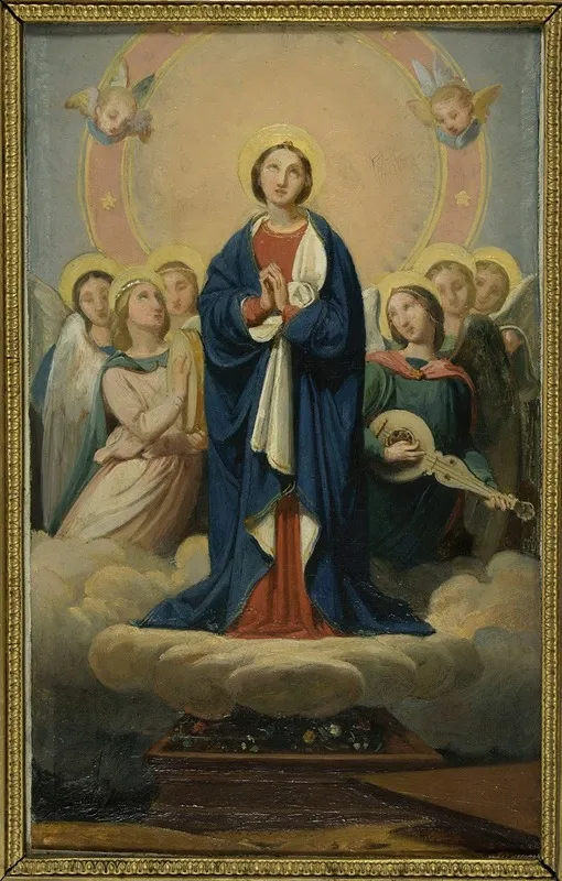 The Assumption Of The Virgin 5 Wall Art by Jean-Louis Bezard - High-Resolution Digital Print