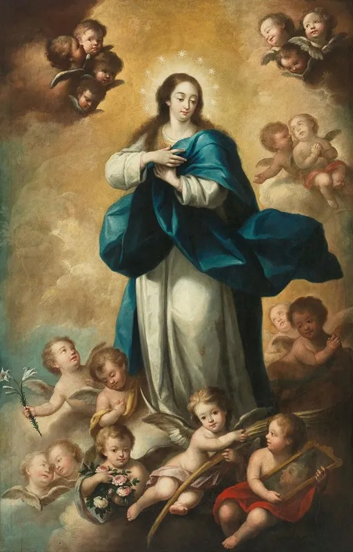 The Assumption Of The Virgin 7 Wall Art by Andrés De Rubira - High-Resolution Digital Print