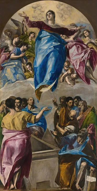 The Assumption Of The Virgin 8 Wall Art by El Greco (Domenikos Theotokopoulos) - High-Resolution Digital Print