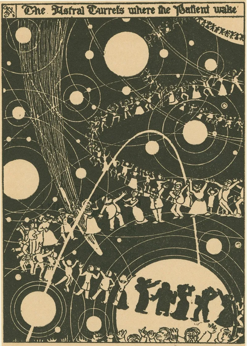The Astral Turrets Where The Patient Wake Wall Art by Gelett Burgess - High-Resolution Digital Print