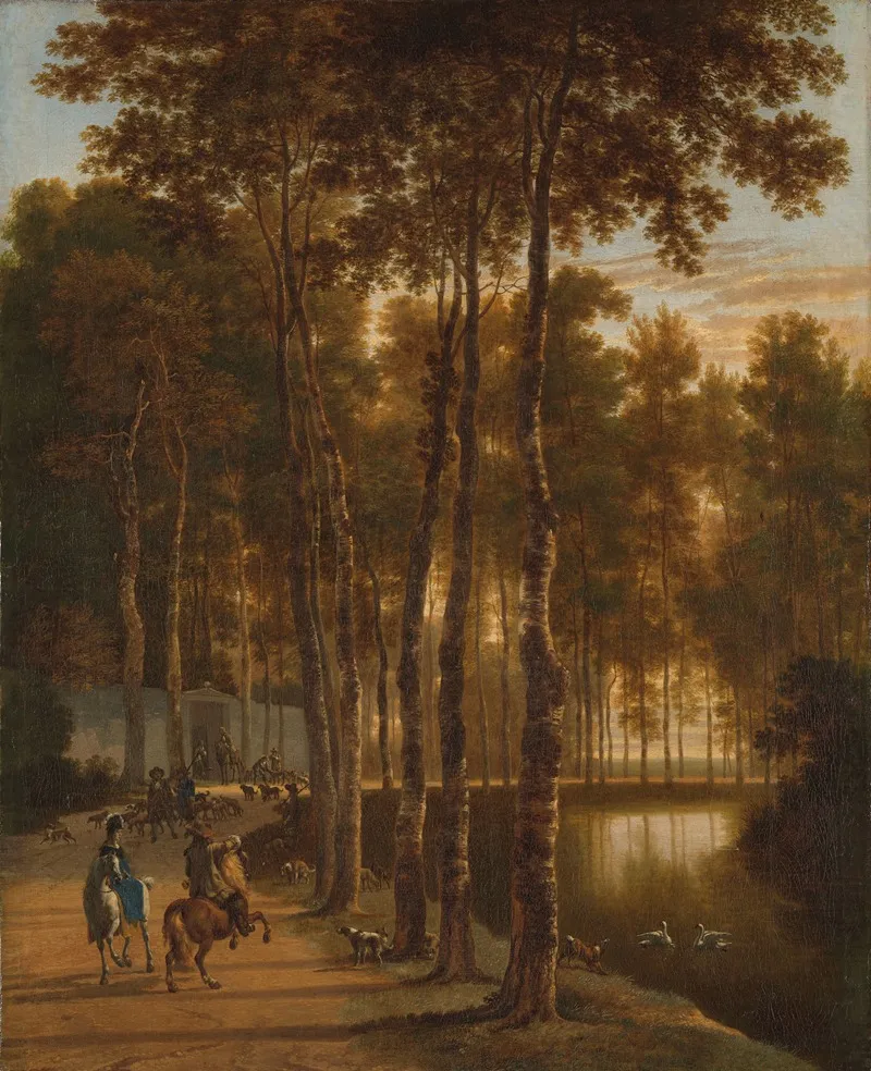 The Avenue Of Birches Wall Art by Jan Hackaert - High-Resolution Digital Print