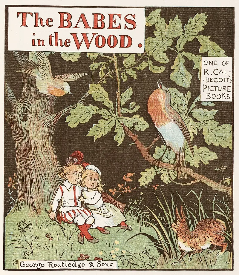The Babes In The Wood Pl 01 Wall Art by Randolph Caldecott - High-Resolution Digital Print