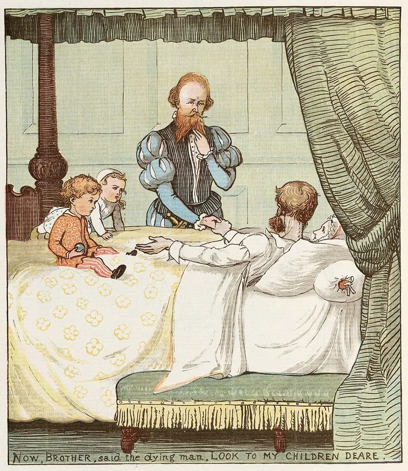The Babes In The Wood Pl 03 Wall Art by Randolph Caldecott - High-Resolution Digital Print