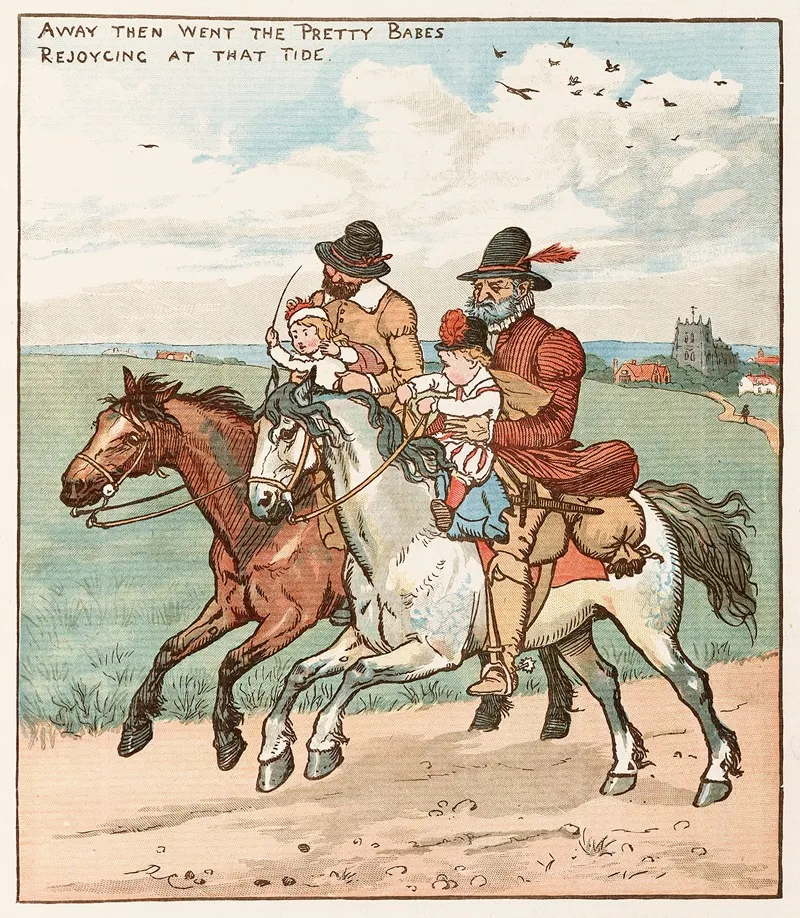 The Babes In The Wood Pl 06 Wall Art by Randolph Caldecott - High-Resolution Digital Print