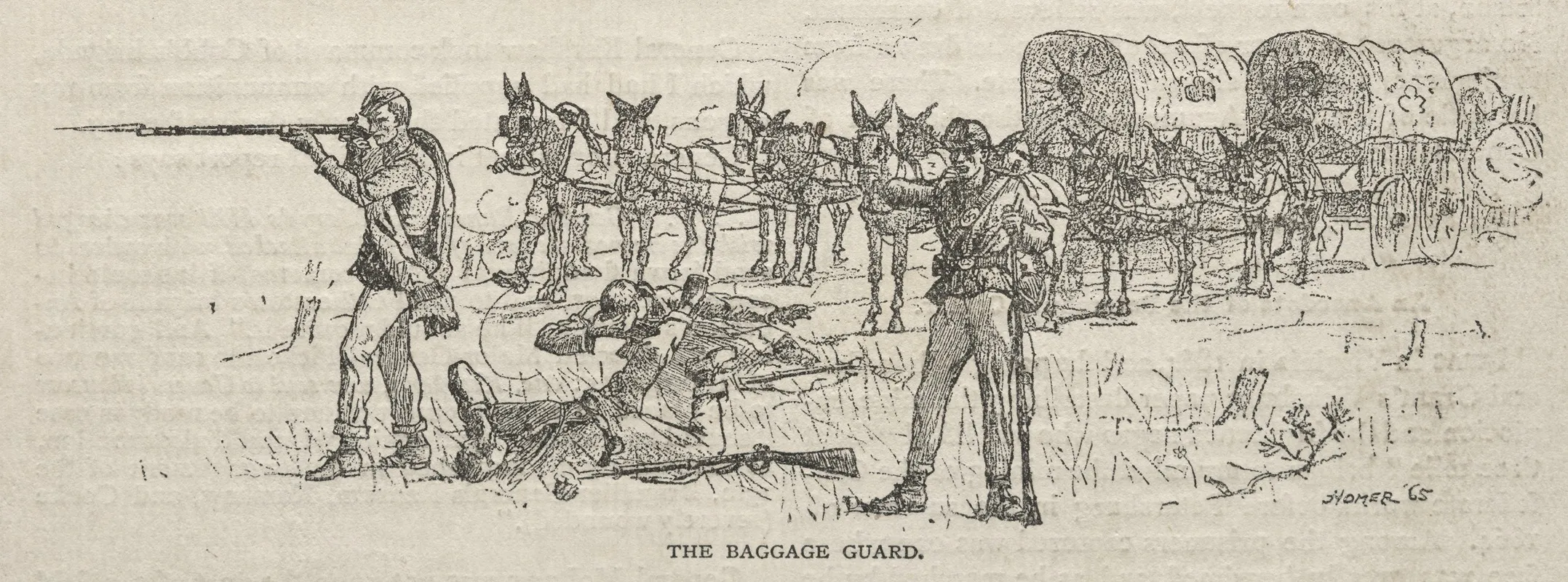 The Baggage Guard Wall Art by Winslow Homer - High-Resolution Digital Print
