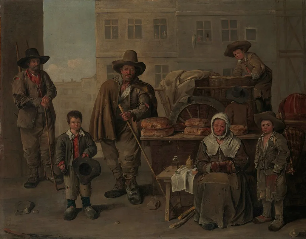The Bakers Cart 2 Wall Art by Jean Michelin - High-Resolution Digital Print