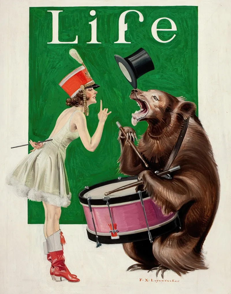 The Balance Of Power Wall Art by Frank Xavier Leyendecker - High-Resolution Digital Print