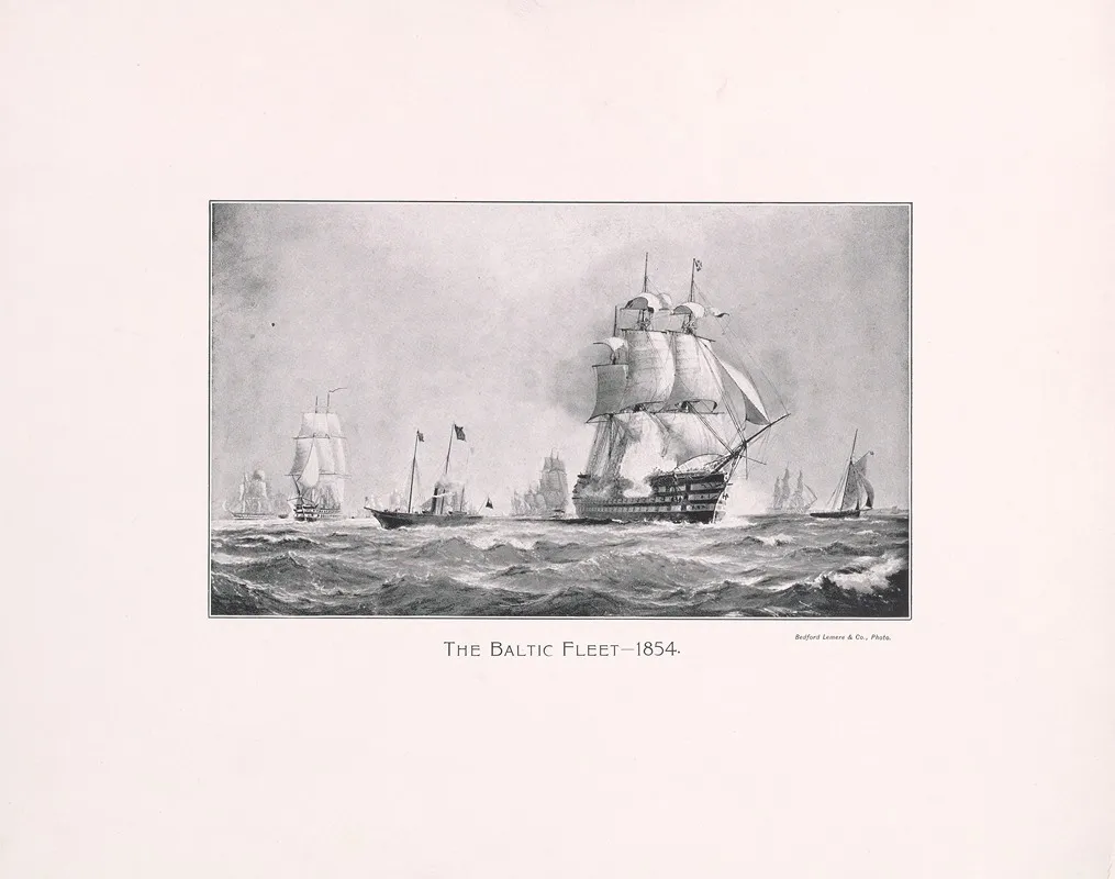 The Baltic Fleet 1854 Wall Art by Bedford Lemere &amp; Co. - High-Resolution Digital Print