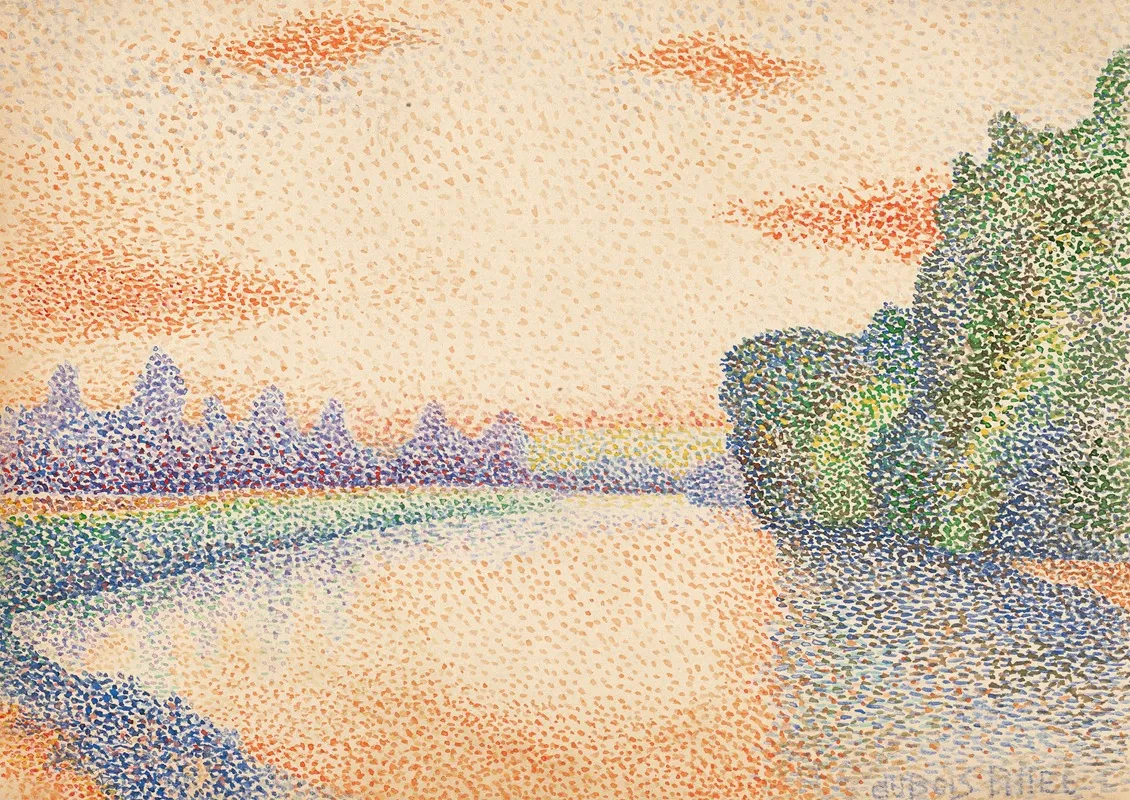 The Banks Of The Marne At Dawn