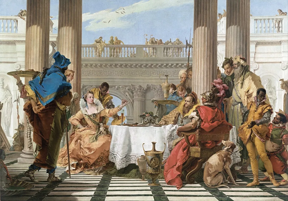 The Banquet Of Cleopatra 2 Wall Art by Giovanni Battista Tiepolo - High-Resolution Digital Print