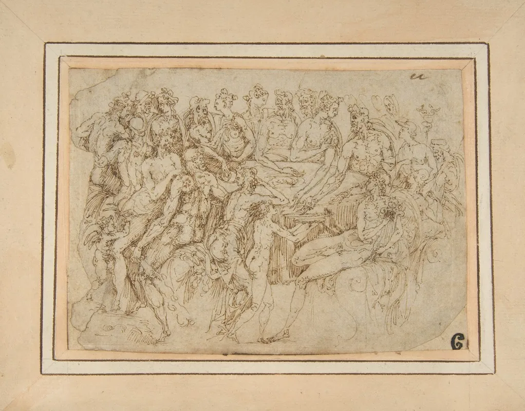 The Banquet Of The Gods Wall Art by Guglielmo della Porta - High-Resolution Digital Print