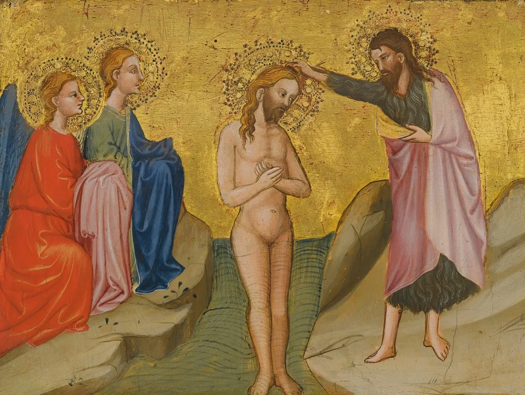 The Baptism Of Christ 25 Wall Art by Cecco di Pietro - High-Resolution Digital Print