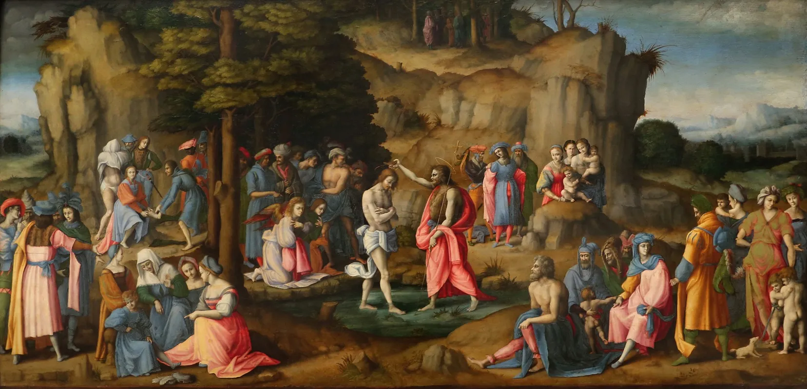 The Baptism Of Christ 27 Wall Art by Bacchiacca - High-Resolution Digital Print