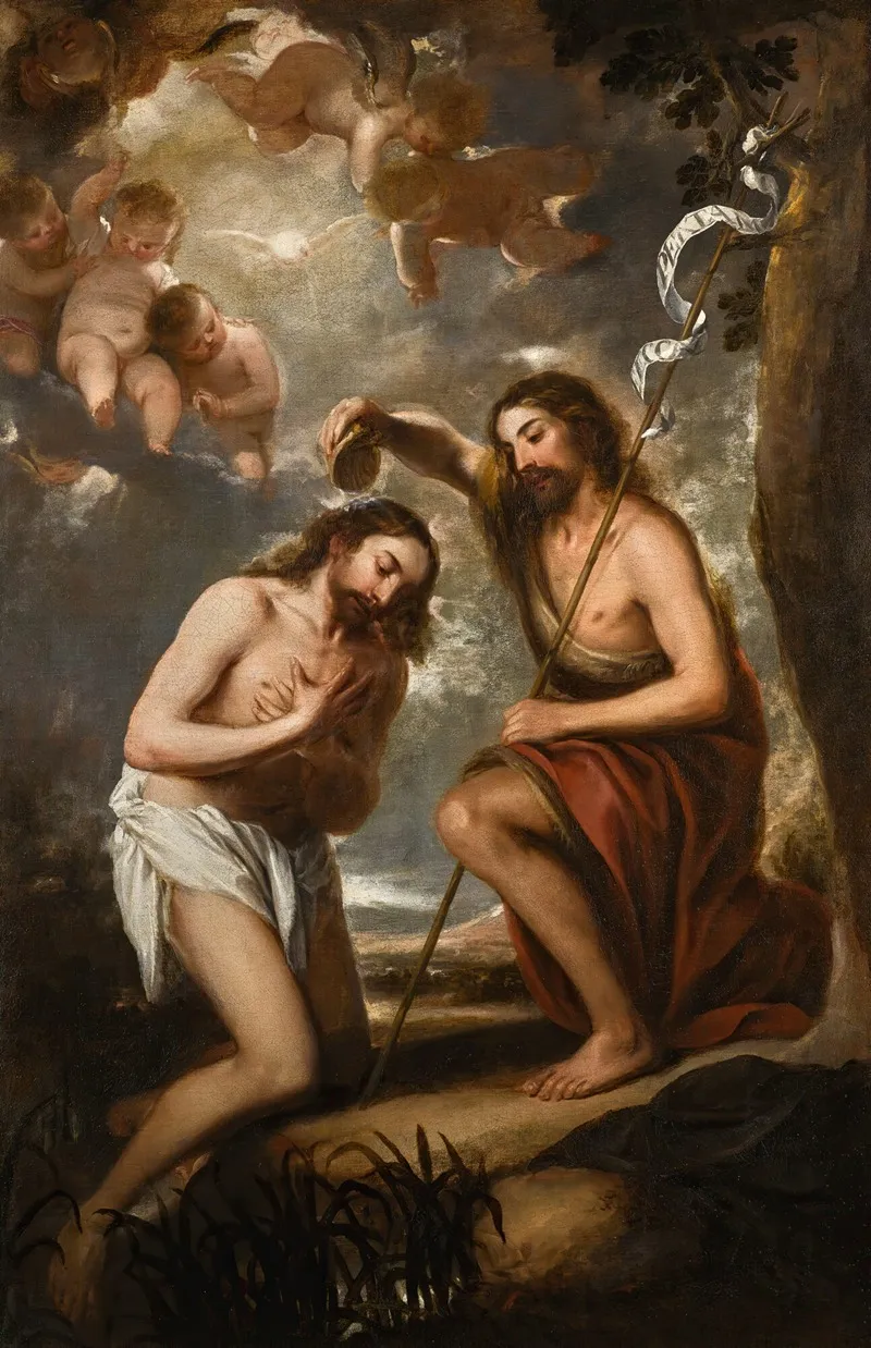 The Baptism Of Christ 28 Wall Art by José Antolinez - High-Resolution Digital Print