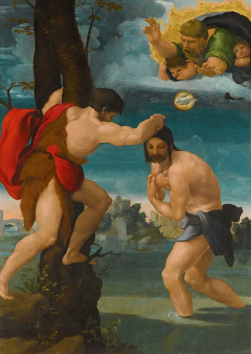 The Baptism Of Christ 29 Wall Art by Pedro Machuca - High-Resolution Digital Print