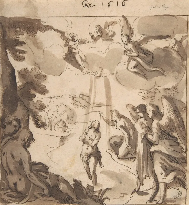 The Baptism Of Christ 34 Wall Art by Gabriel Weyer - High-Resolution Digital Print