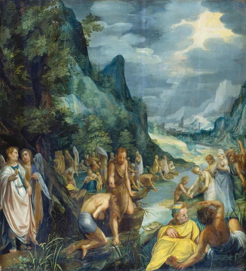 The Baptism Of Christ 52 Wall Art by Paul Juvenell the Elder - High-Resolution Digital Print