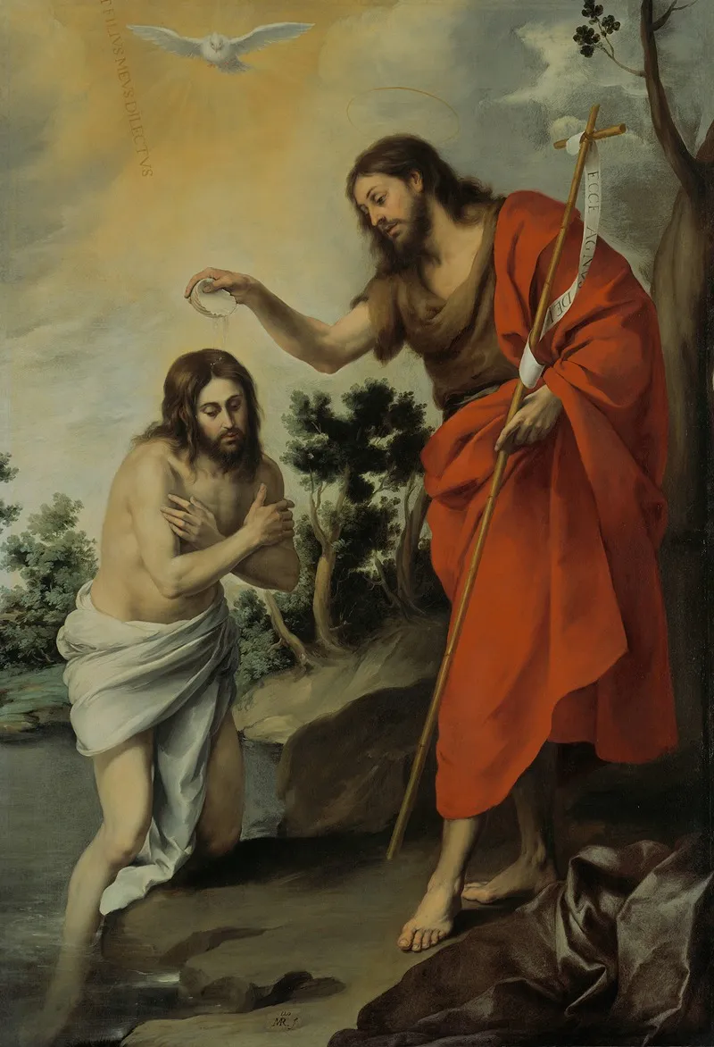 The Baptism Of Christ 5 Wall Art by Bartolomé Estebán Murillo - High-Resolution Digital Print