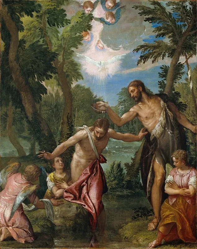 The Baptism Of Christ 6 Wall Art by Paolo Veronese - High-Resolution Digital Print