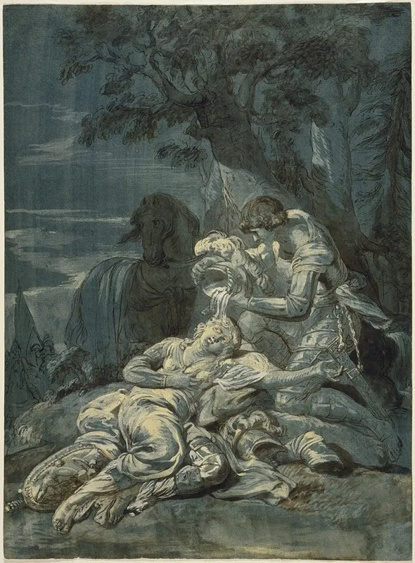The Baptism Of Clorinda By Tancred