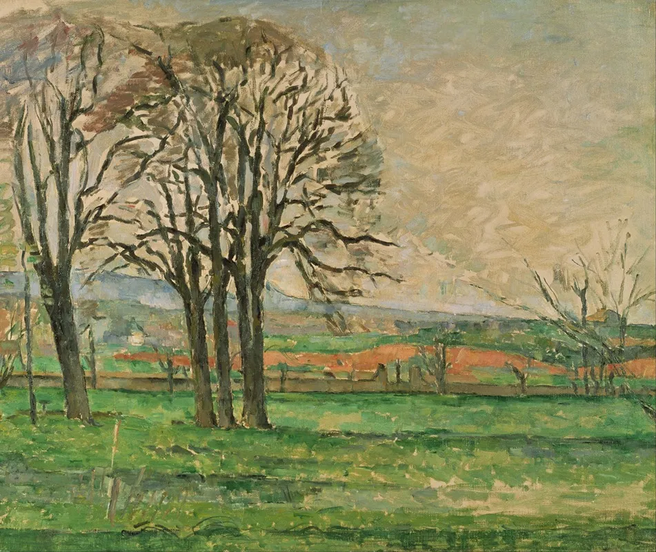 The Bare Trees At Jas De Bouffan Wall Art by Paul Cézanne - Canvas Print