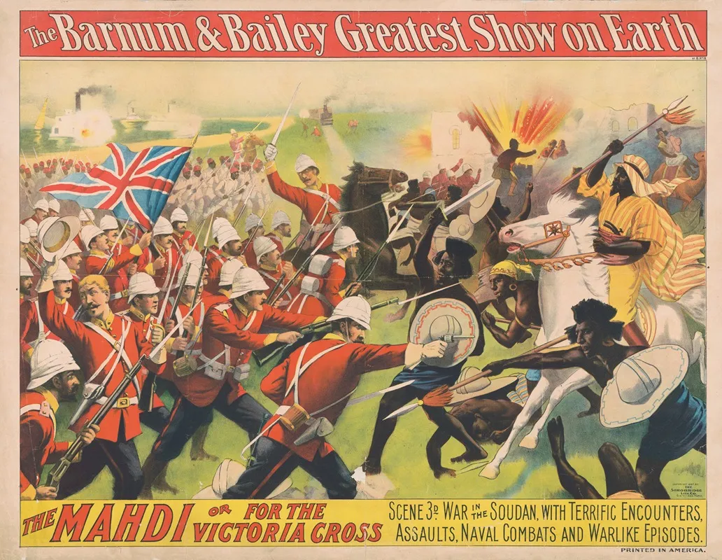 The Barnum And Bailey Greatest Show On Earth The Mahdi Or For The Victoria Cross Scene 3d War In The Soudan