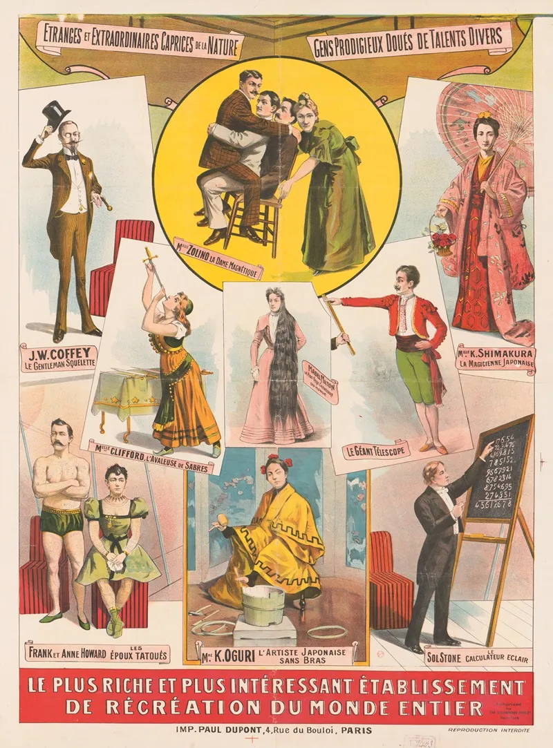 The Barnum And Bailey Greatest Show On Earth Une Grandiose Exhibition De Phenomenes Humains