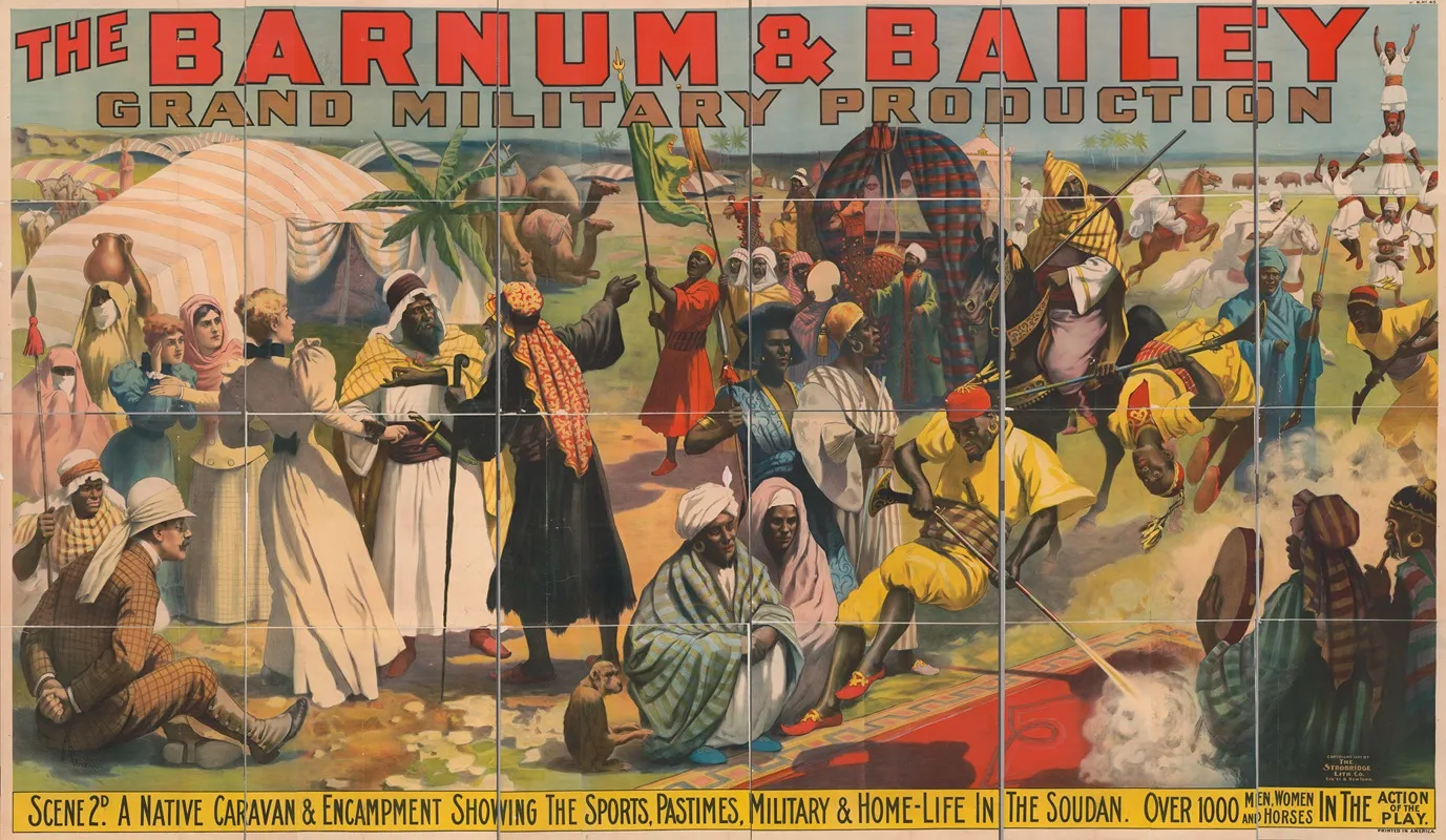 The Barnum And Baileys Grand Military Production Scene 2d