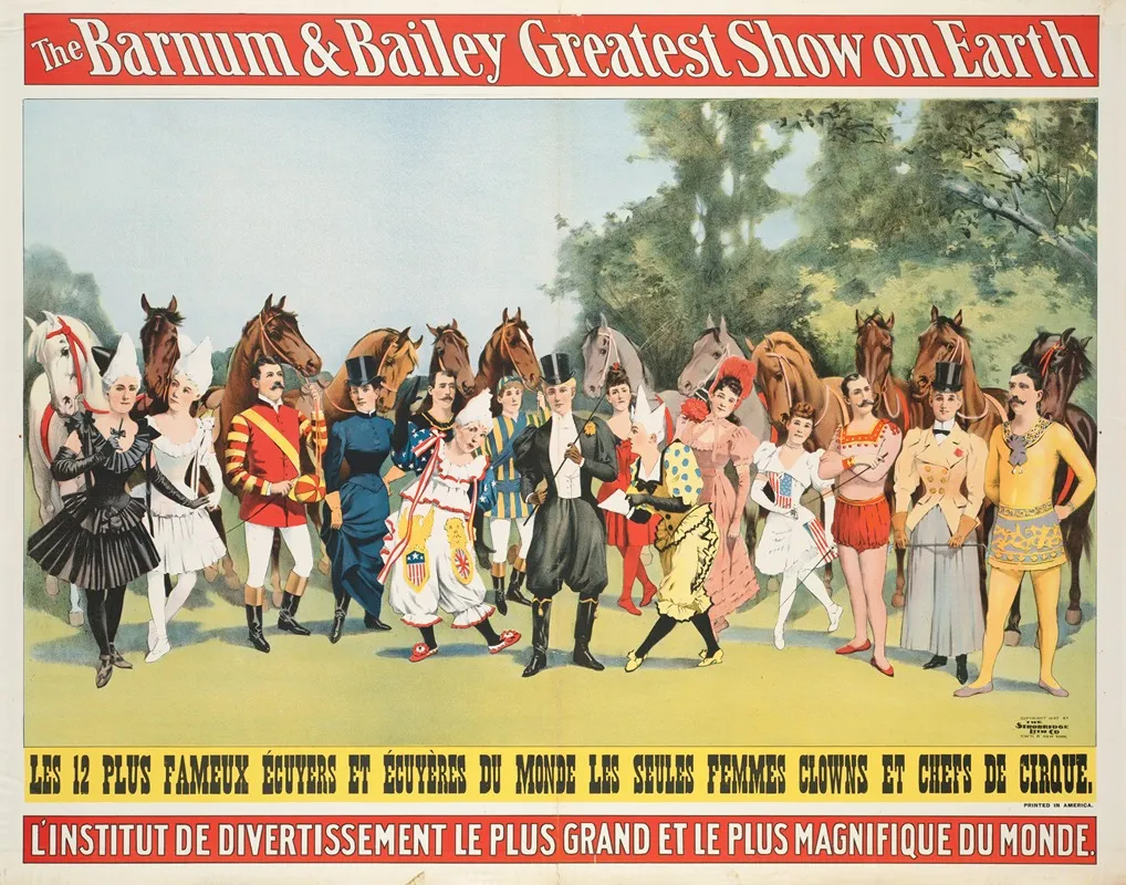The Barnum Bailey Greatest Show On Earth Linstitut De Divertissement Le Plus Grand Et Le Plus Magnifique Du Monde 5