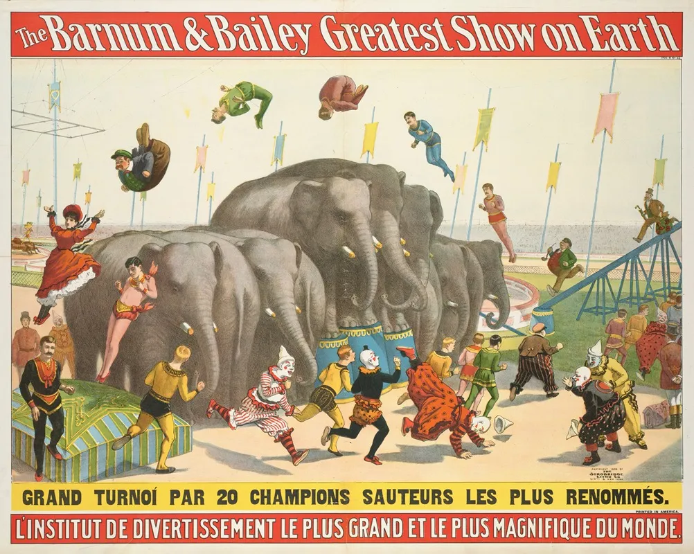 The Barnum Bailey Greatest Show On Earth Linstitut De Divertissement Le Plus Grand Et Le Plus Magnifique Du Monde 6