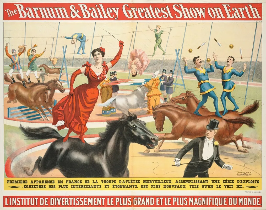 The Barnum Bailey Greatest Show On Earth Linstitut De Divertissement Le Plus Grand Et Le Plus Magnifique Du Monde