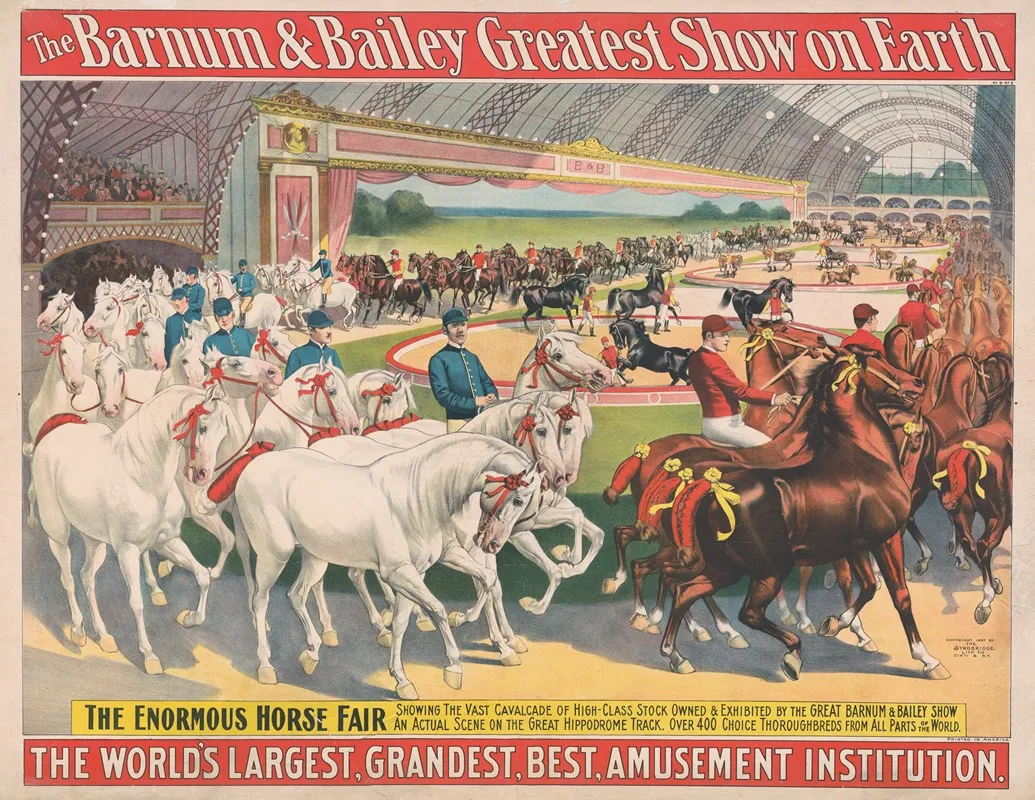 The Barnum Bailey Greatest Show On Earth The Enormous Horse Fair