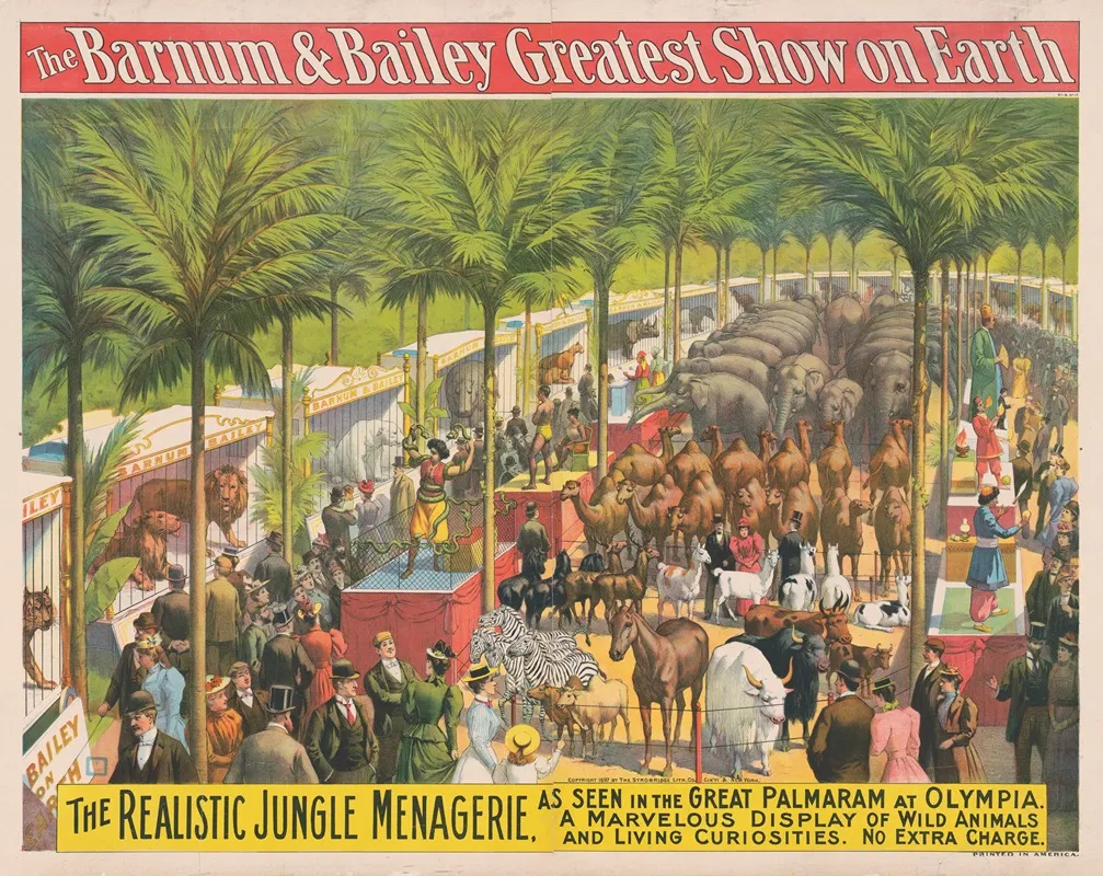 The Barnum Bailey Greatest Show On Earth The Realistic Jungle Menagerie
