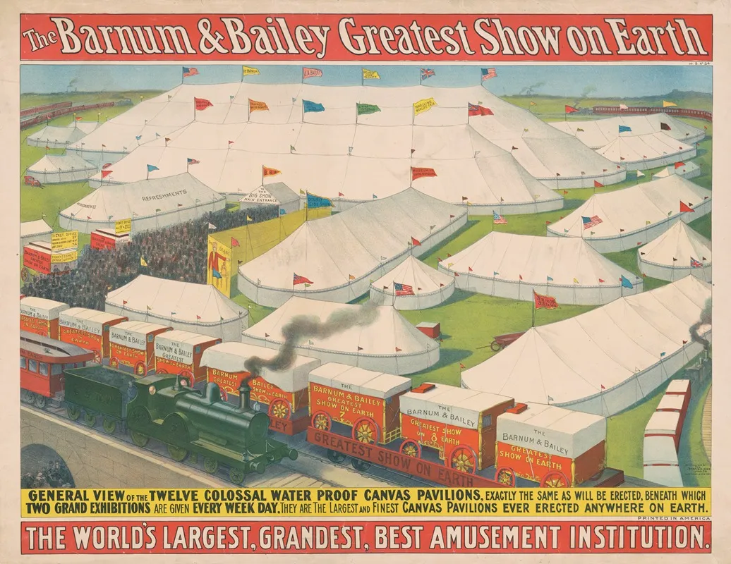 The Barnum Bailey Greatest Show On Earth The Worlds Largest Grandest Best Amusement Institution 2