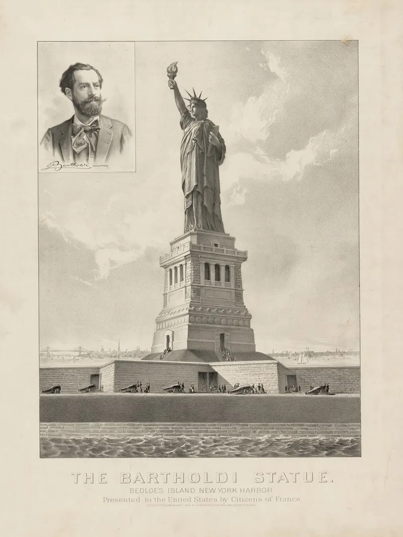 The Bartholdi Statue Bedloes Island New York Harbor Presented To The United States By Citizens Of France 2