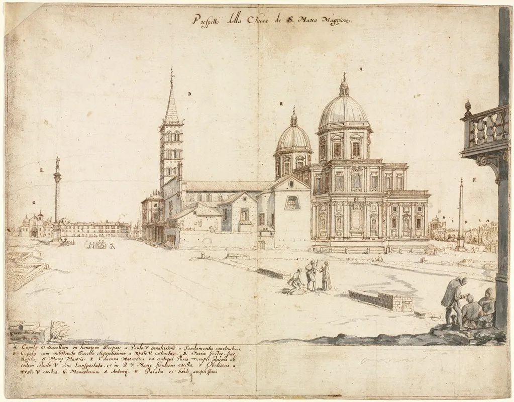 The Basilica Of Santa Maria Maggiore Wall Art by Lievin Cruyl - High-Resolution Digital Print